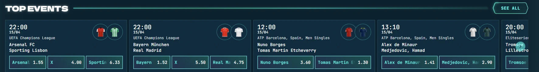 Power Up Casino Top Events